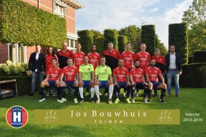 Jos Bouwhuis spelers, staf en sponsor